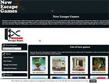 Tablet Screenshot of newescapegames.info